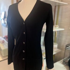 Black Button-Up Cardigan